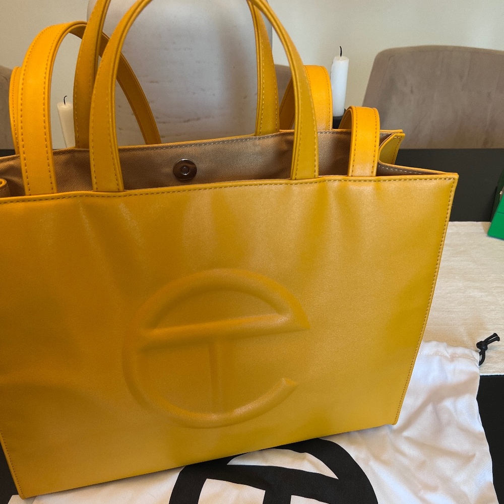 Telfar Medium Shopper, Mustard